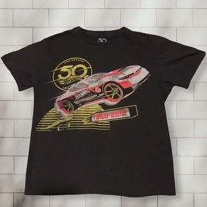 Men’s Black HOT WHEELS 50th Anniversary T-Shirt - LG